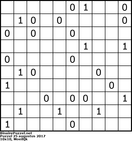 Binaire Puzzel