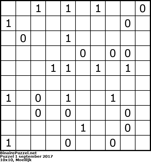 Binaire Puzzel
