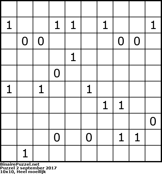 Binaire Puzzel