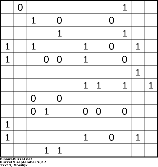 Binaire Puzzel