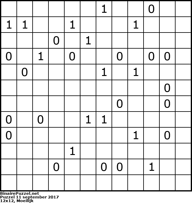 Binaire Puzzel