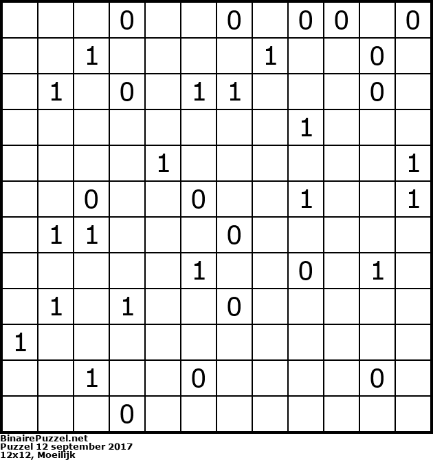 Binaire Puzzel
