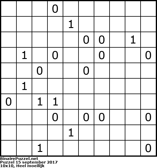 Binaire Puzzel