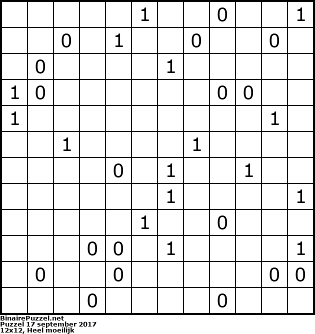 Binaire Puzzel