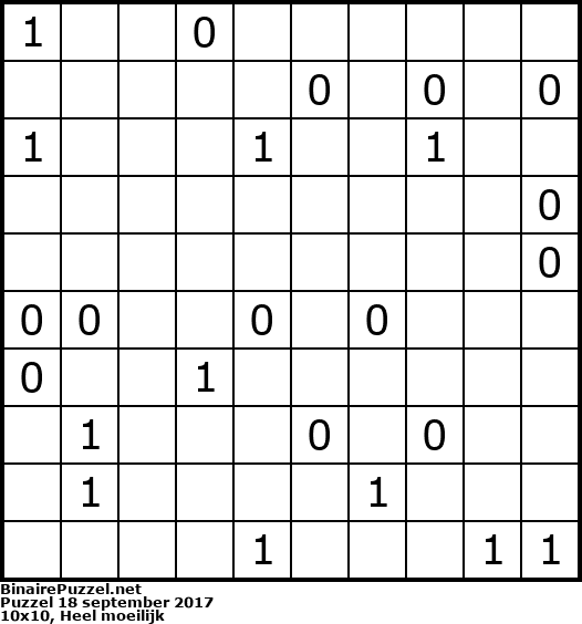 Binaire Puzzel
