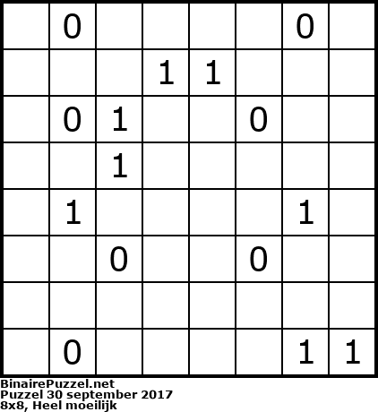 Binaire Puzzel