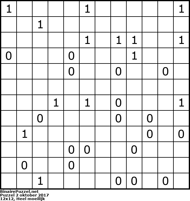 Binaire Puzzel