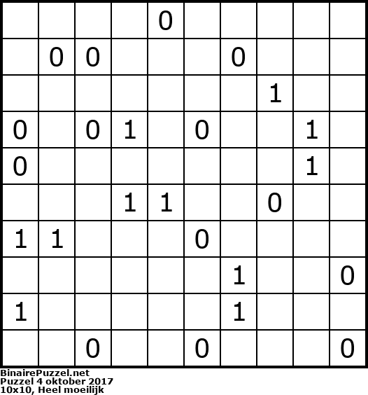 Binaire Puzzel