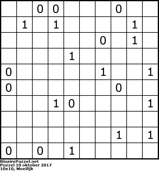 Binaire Puzzel