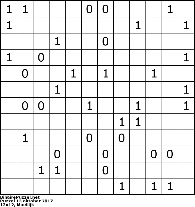Binaire Puzzel
