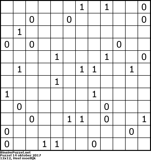 Binaire Puzzel
