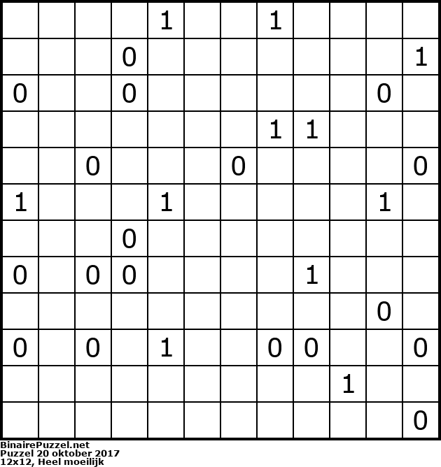 Binaire Puzzel