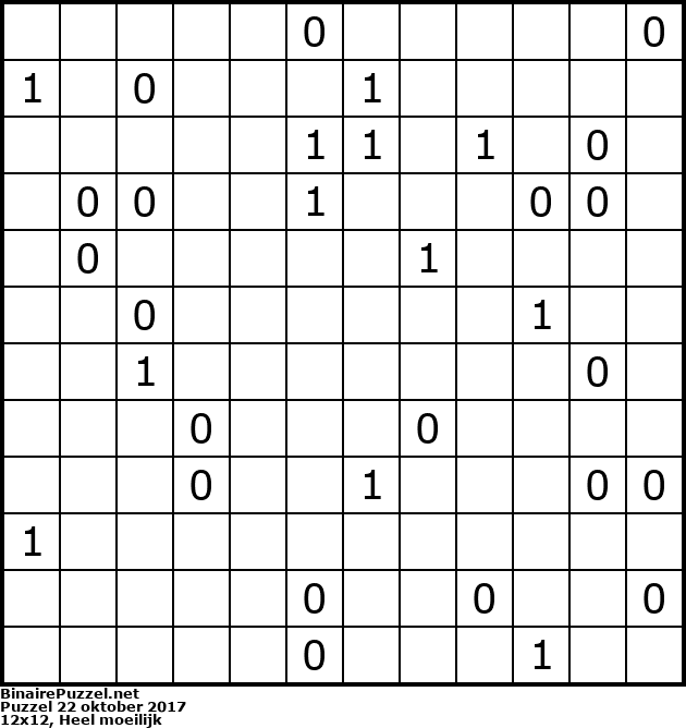 Binaire Puzzel