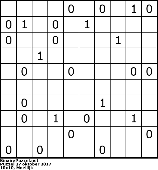 Binaire Puzzel