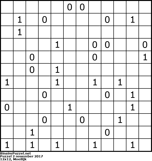 Binaire Puzzel