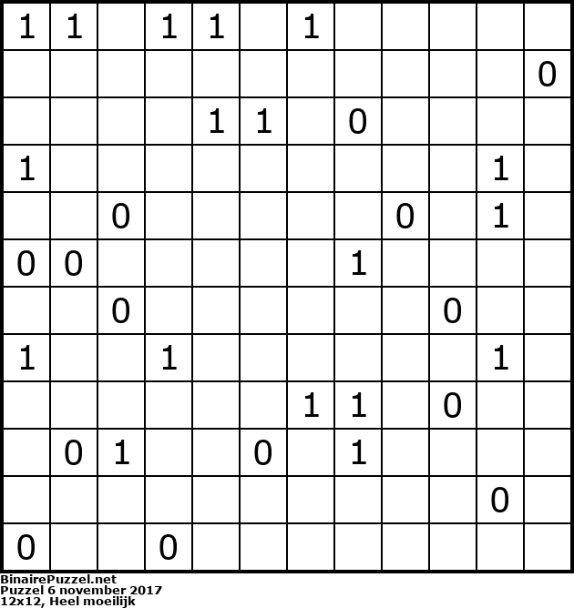 Binaire Puzzel