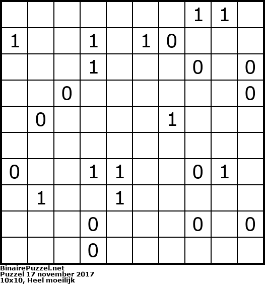 Binaire Puzzel