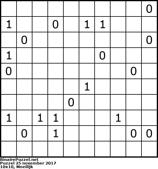 Binaire Puzzel