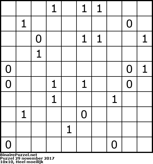 Binaire Puzzel