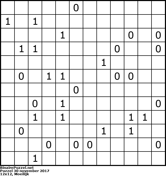 Binaire Puzzel
