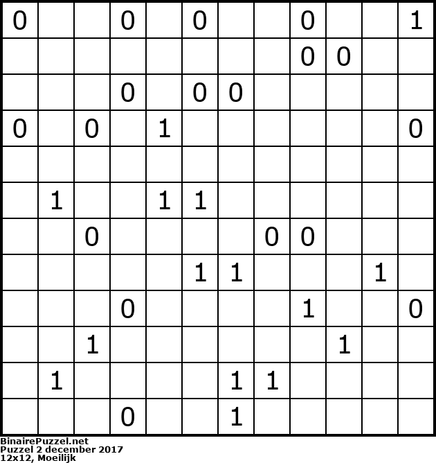 Binaire Puzzel