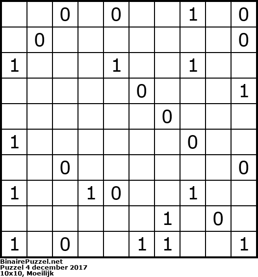 Binaire Puzzel