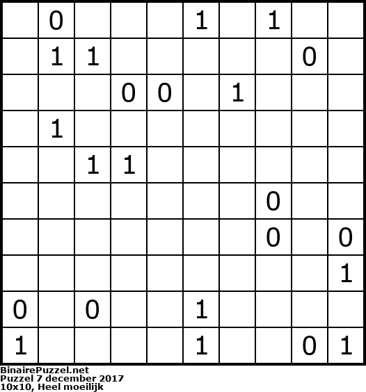 Binaire Puzzel