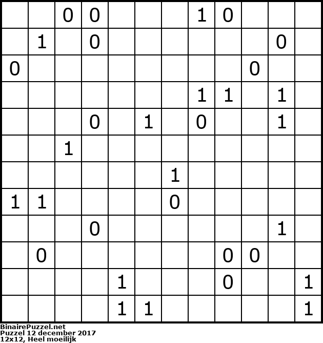 Binaire Puzzel