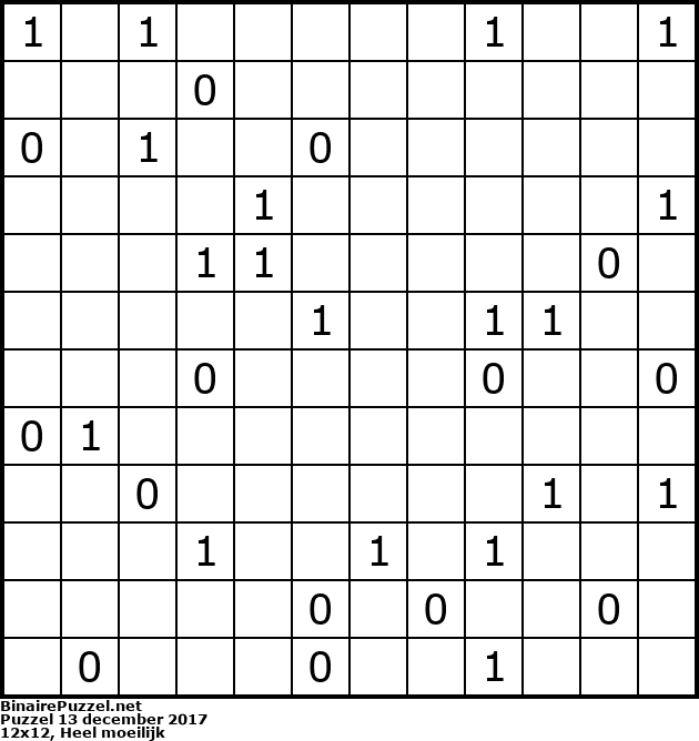 Binaire Puzzel