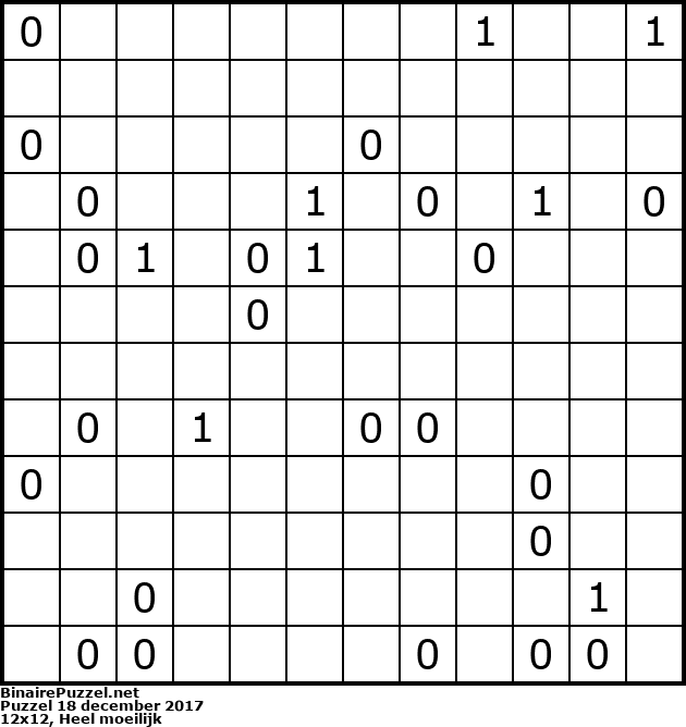 Binaire Puzzel
