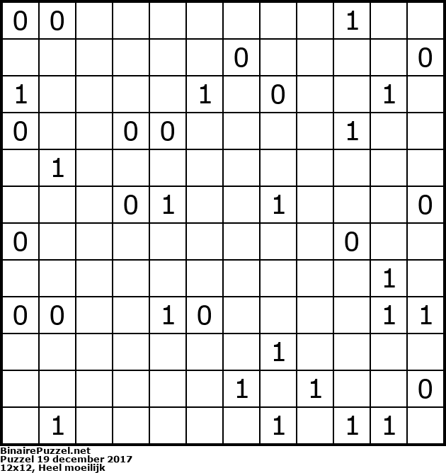 Binaire Puzzel