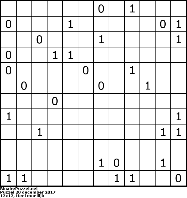 Binaire Puzzel