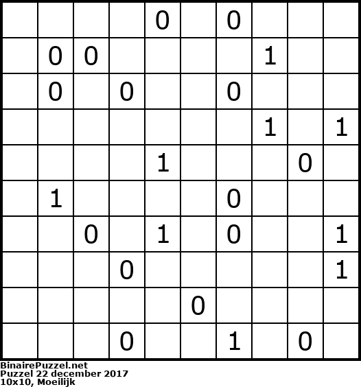 Binaire Puzzel