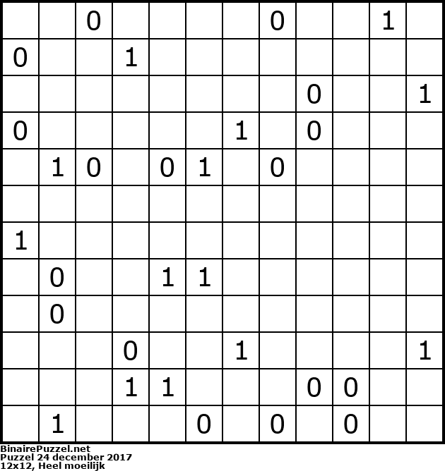 Binaire Puzzel
