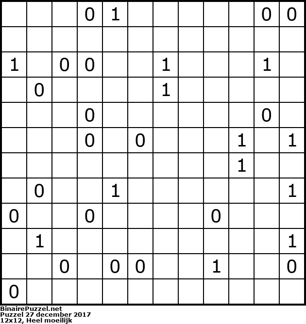 Binaire Puzzel