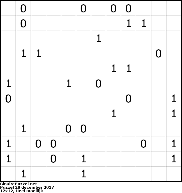 Binaire Puzzel