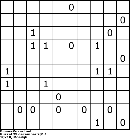 Binaire Puzzel