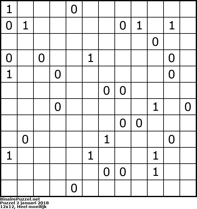 Binaire Puzzel