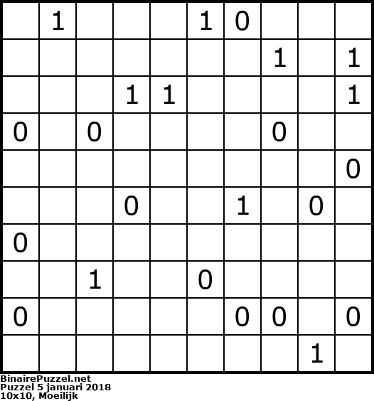Binaire Puzzel