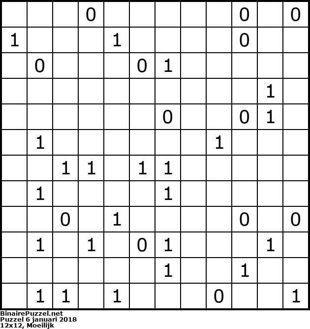 Binaire Puzzel