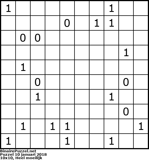 Binaire Puzzel