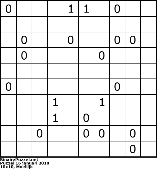 Binaire Puzzel