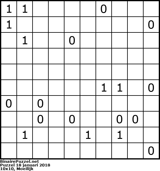 Binaire Puzzel