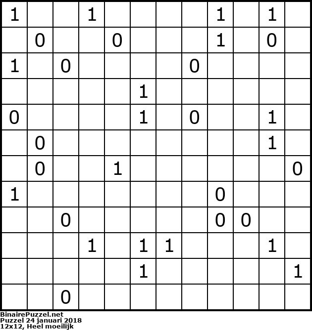 Binaire Puzzel
