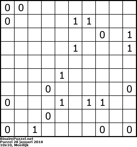 Binaire Puzzel