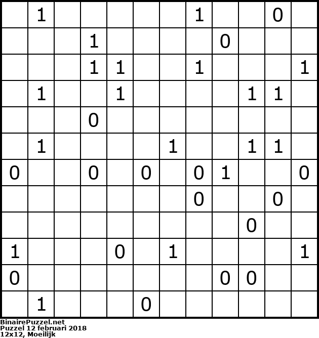 Binaire Puzzel