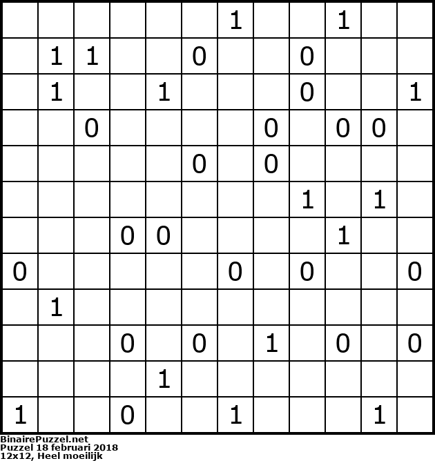 Binaire Puzzel