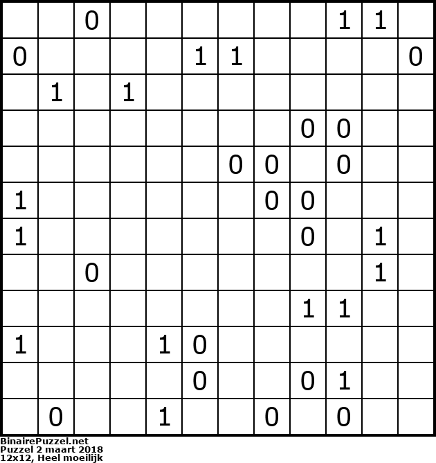 Binaire Puzzel