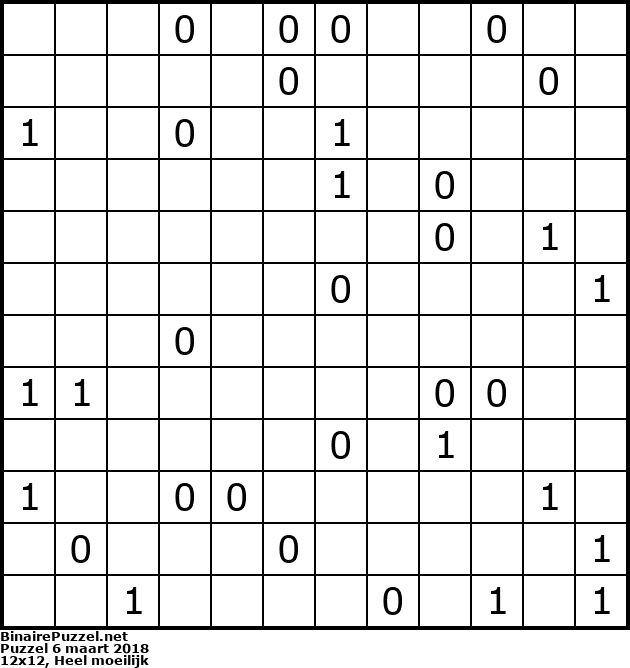 Binaire Puzzel