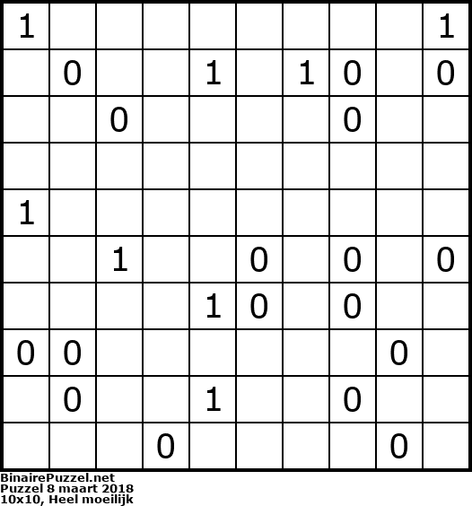 Binaire Puzzel